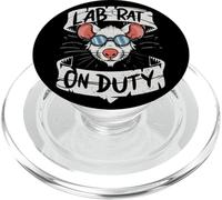 Lab Rat on Duty. Hilarious Lab technician Science Enthusiast PopSockets PopGrip for MagSafe