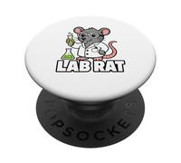 Lab Rat Scientist Cute Science Animal Graphic PopSockets Adhesive PopGrip