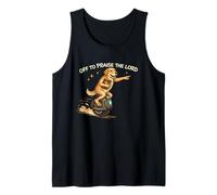 Lab Retriever Christian Funny Off to Praise The Lord Jesus Tank Top