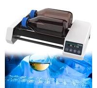 Lab Roller Mixer Digital Mixer, 4 Rollers Lab Reagent Bottle Shaker, Adjustable 20-80rpm, 1min-23h59min Timer, Continuous Modes for Chemical and Biological Testing