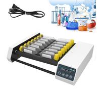 Lab Roller Mixer Digital Orbital Shaker, Adjustable Speed 20-80 RPM with Timer, Brushless Motor, Rocking & Rolling Modes, Holds 10/14x50ml Tubes