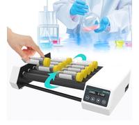 Lab Roller Mixer Lab Orbital Digital Shaker, Compact Laboratory Roller Blender with Timer Mode, Adjustable Speed 20-80 RPM, for Labs and Classrooms