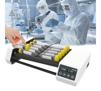 Lab Roller Mixing Machine, Lab Orbital Shaker Mixer(20-80rpm), Drum: 6/8 Rollers(length:28CM), with Continuous/Timer Mode, High/low Axis, for 6-34 MM Centrifuge Tubes,8pro