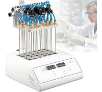 Lab Sample Evaporator Nitrogen Concentrator, 5℃ to 180℃, 99h 59min Timer, Adjustable Height for Efficient Sample Preparation