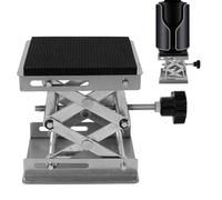 Lab Scissors Jack - Stainless Steel Laboratory Support Jack | Plat-form Lab Lift Stand Table | Expandable Scissor Lift | Manual Labb Jackk Stand for Laboratory Instruments