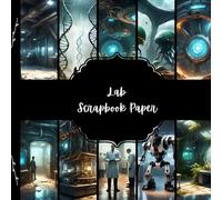 Lab Scrapbook Paper, Science Junk Journal Paper, Futuristic Decorative Paper, DIY Projects, Origami, Collage Sheets, Decoupage Paper, 10 Designs, Double Sided
