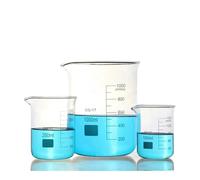 Lab Sets Glass Low Type Beaker 5ml 10ml 25ml 50ml 100ml 150ml 200ml 250ml 300ml 400ml 500ml 800ml 1000ml(Set-3)
