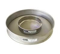Lab Sieve, Double Layer 304 Stainless Steel Test Sieve #16 Mesh Size 1.18mm Multiple Sizes(40cm)