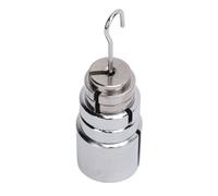 Lab Slotted Weight Set, 6pcs 200g 50g 20g 10g Chrome Plated Steel Mass Accurate Slotted Weights, for Classroom Research