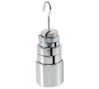 Lab Slotted Weights Set, 6Pcs 200G 50G 20G 10G Chrome Plated Steel Mass Accurate Metal Calibration Weights Physics Balance Experiments Tool, for Classroom Teaching