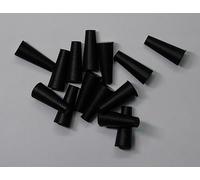 Lab Tapered Stopper Plug for 5/16" 8-9 mm Test Tube Hole (Pack of 30) for Paint Masking Surface Protection Dust Isolated Liguid Sealed Black Rubber