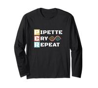 Lab Tech DNA Technician Molecular Biology Pipette Science Long Sleeve T-Shirt