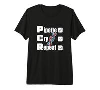 Lab Tech DNA Technician Molecular Biology Pipette Science Premium T-Shirt