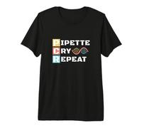 Lab Tech DNA Technician Molecular Biology Pipette Science Premium T-Shirt