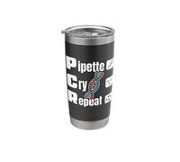 Lab Tech DNA Technician Molecular Biology Pipette Science Stainless Steel Insulated Tumbler