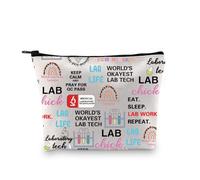 Lab Tech Graduation Gift for Lab Tech Thank You Gift Laboratory Scientist Medical Technologist Gift Makeup Cosmetic Bag (Laboratory tech Makeup Bag 3uk)