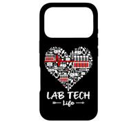 Lab Tech Heart Funny Medical Laboratory Technician MLA Case for iPhone 17 Pro