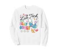 Lab Tech Silly Goose Funny Laboratory W esign Sweatshirt