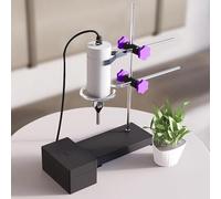 Lab Ultrasonic Homogenizer, 80W Sonicator Processor Cell Disruptor Mixer with Bracket, Adjustable Height, Cleaning Time 300S, Stand/Handheld Use, for Coffee,Herbs, Milk, Flower Tea