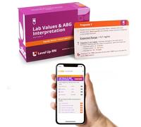 Lab Values & ABG Interpretation Flash Cards - No Fluff - Only Essential Info for Nursing School - 2026 NCLEX ATI HESI Review LPN RN Flash Cards (89 Cards)
