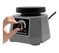 Lab Vibrator Equipment,Dental Lab Vibrating Machine,220V 100W Gypsum Oscillator Shaker Mixing Machine,4" Dental Vibrating Plate Adjustable Speed Plaster Oscillator for Dental Plaster Agar Rubber(Gray)