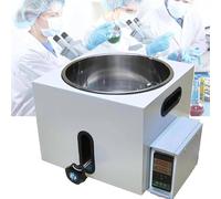Lab Water Bath, 5L Stainless Steel Thermostatic Heater, Digital Temperature Control for Food Heating and Biological Experiment
