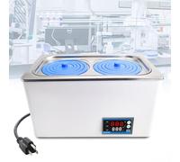 Lab Water Bath 6L, 600W Thermostatic Digital Lab Water Bath with Dry Burn Protection,Timer & Temperature Control(±0.1°C),360° Heating, 304 Stainless Steel Liner, Scientific Laboratory Water Bath