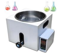 Lab Water Bath, LED Digital Heating Bath, Stainless Steel Liner, Automatic Protection, RT 250℃ for Scientific Experiments