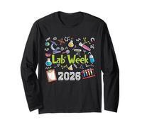 Lab Week 2026 Retro Medical Laboratory Tech Lab Week Long Sleeve T-Shirt