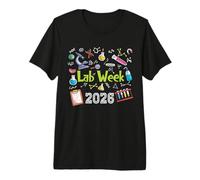 Lab Week 2026 Retro Medical Laboratory Tech Lab Week Premium T-Shirt