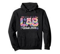 Lab Week 2026 Tie dye Science Laboratory Tees for Lab Techs Pullover Hoodie