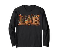 Lab Week Fall Vibe Tech Laboratory Scientist Long Sleeve T-Shirt