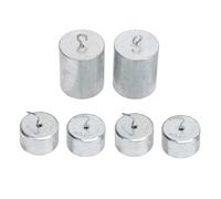 Lab Weight Set High Accuracy Plated Steel Metal Scale Weights with Hanger Storage Box for Laboratory Classroom Experiments Teaching Tools 2x200g 4x50g
