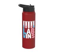 Lab Wins Med Tech Transsexual Transgender LGBTQI Pride Stainless Steel Insulated Water Bottle