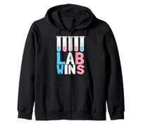 Lab Wins Med Tech Transsexual Transgender LGBTQI Pride Zip Hoodie