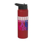 Lab Wins Medical Technologist Bisexual Bi LGBTQI Pride Stainless Steel Insulated Water Bottle