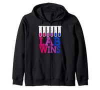 Lab Wins Medical Technologist Bisexual Bi LGBTQI Pride Zip Hoodie