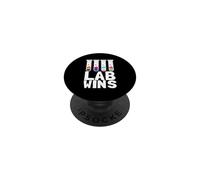 Lab Wins Medical Technologist Test Tubes LGBTQI Pride PopSockets Adhesive PopGrip