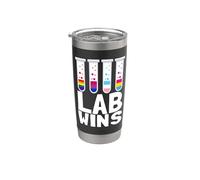Lab Wins Medical Technologist Test Tubes LGBTQI Pride Stainless Steel Insulated Tumbler