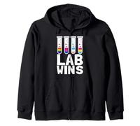 Lab Wins Medical Technologist Test Tubes LGBTQI Pride Zip Hoodie