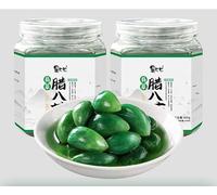 Laba Garlic 400g, pickled garlic with sweet and sour garlic, and pickled garlic with emerald green garlic?Pickled Vegetable, Hot and Sour,Chinese specialty (400g/1 can,2 pcs)