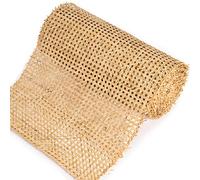 LABACRAFT 18" Width Rattan Cane Webbing Roll 15 Feet Hexagon Weave Natural Rattan Fabric for Crafts & Furniture Repair