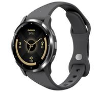 Laband 22mm Slim Silicone Watch Bands Compatible with Garmin Venu 3/Venu 2/Vivoactive 4, Thin Soft Narrow Sport Replacement Wristband Straps for Forerunner 265/255/255 Music Women Men