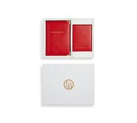 LaBante London Nutcombe Red Passport Holder & Credit Card holder Gift Box