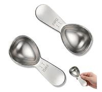 LABAOO 2 Pack Coffee Spoon Measure, 15ml Coffee Spoon Scoop for Ground Protein Powder, 15ml Measuring Spoons, Stainless Steel Mini Scoop for Canned Food, and Protein Powder