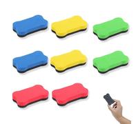 LABAOO 8 Piece White Board Eraser, Whiteboard Rubber Erasers, Magnetic Whiteboard Eraser Suitable for Classrooms, Schools and Other Places