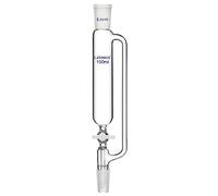 Labasics 100 ml Pressure Equalizing Addition Funnel, Borosilicate Glass Dropping Funnel 24/40 Joint with PTFE Stopcock for Laboratory