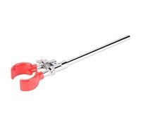 Labasics 2-Prong Swivel Clamp, Sturdy Dual Prong Single Adjust Multipurpose Extension Grip Adjustable Lab Holder with 6.65 Inch Rod for Laboratory Use
