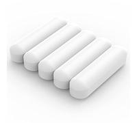 Labasics 5-Pack Stir Bar Set, 30 mm PTFE-Coated Magnetic Stirring Bars White Laboratory Stir Mixer for Stirrers, 5 PK