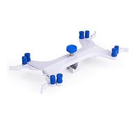 Labasics Aluminum Double Burette Clamp, Adjustable Double Burette Clamp Buret Clamp Butterfly Style Spring Loaded Lab Accessory for Laboratory